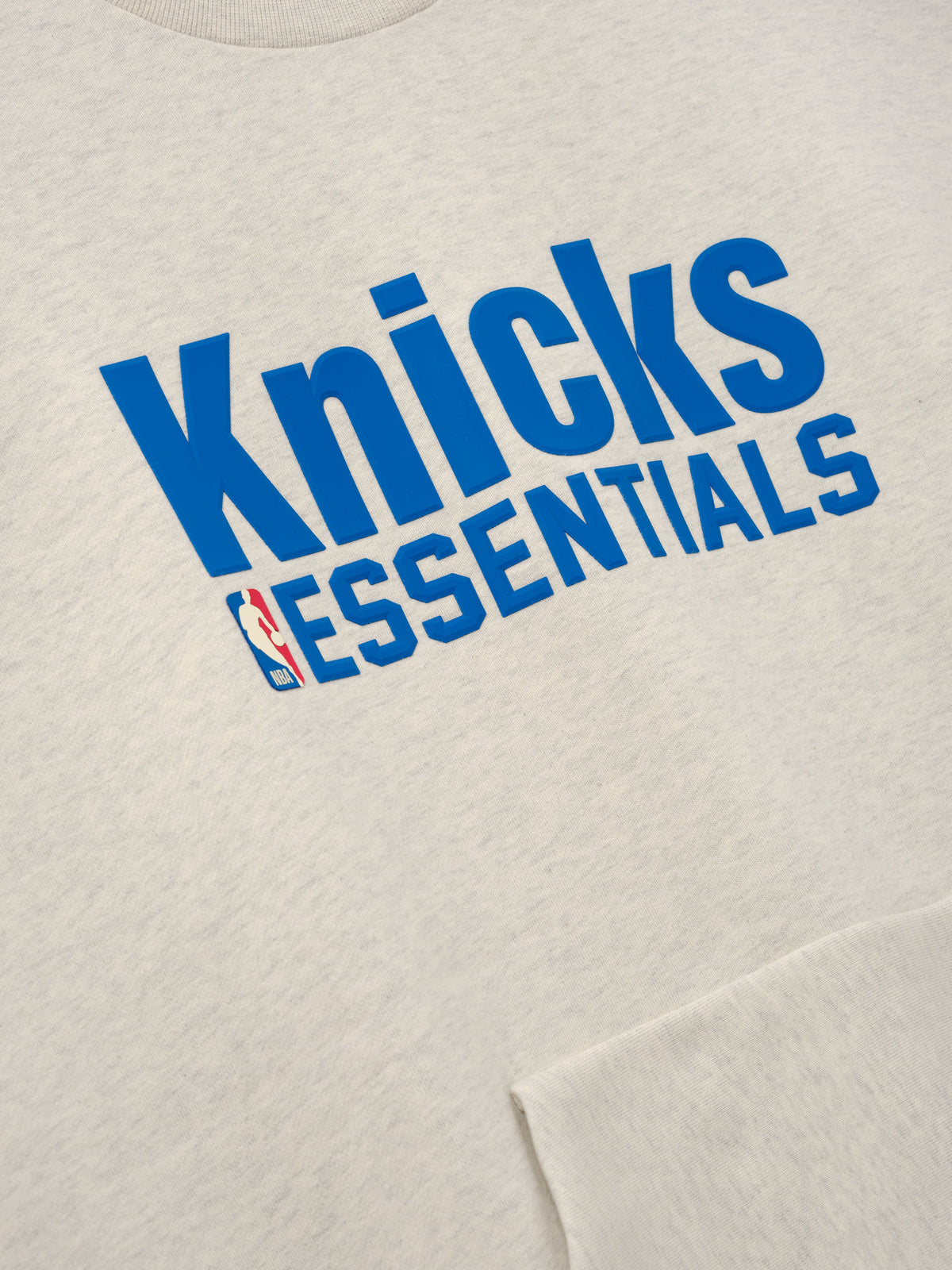 Fear of God Essentials Knicks 90s Relaxed Crewneck Marble Heather