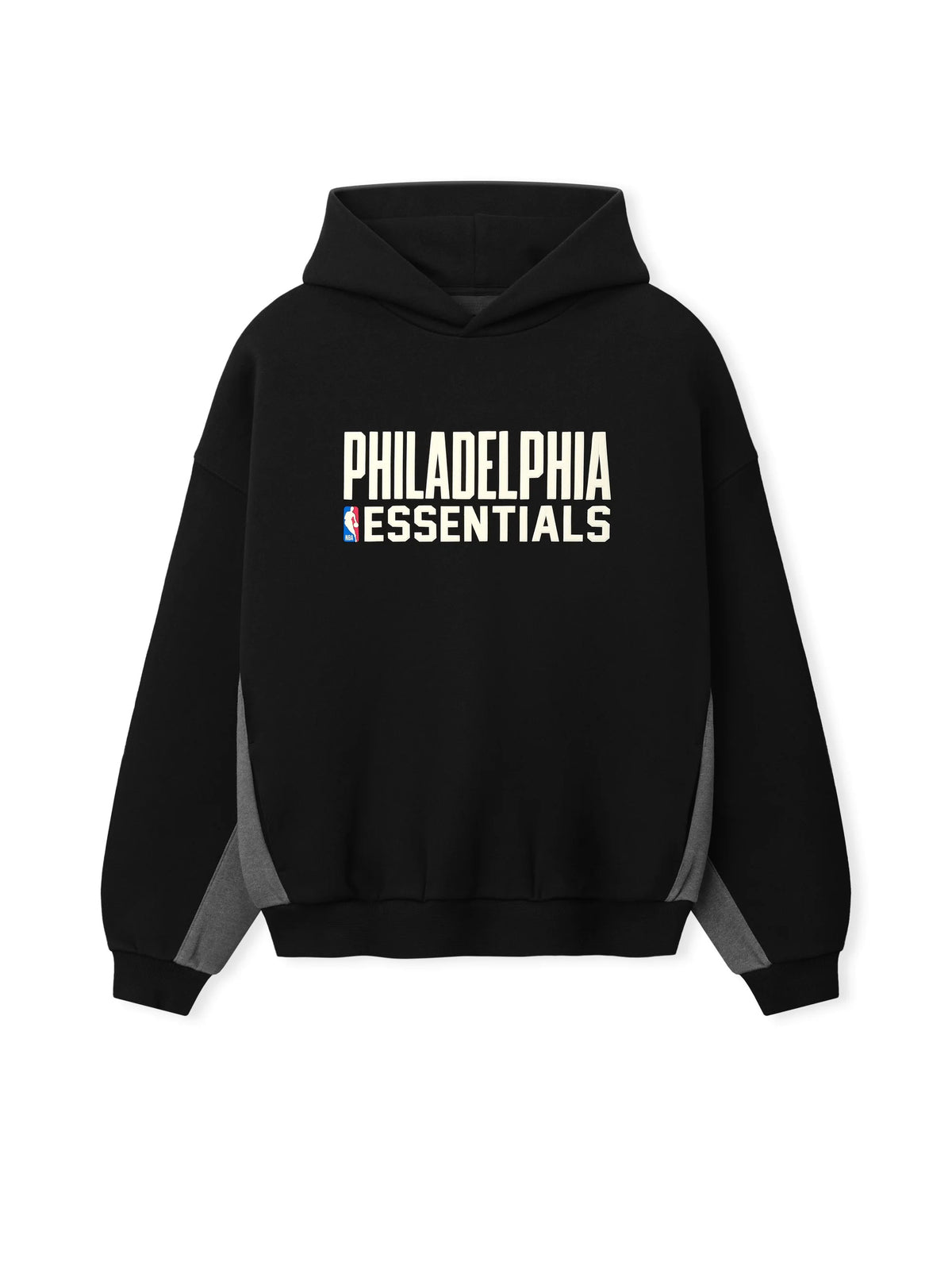 Fear of God Essentials Sixers 90s Relaxed Hoodie Black