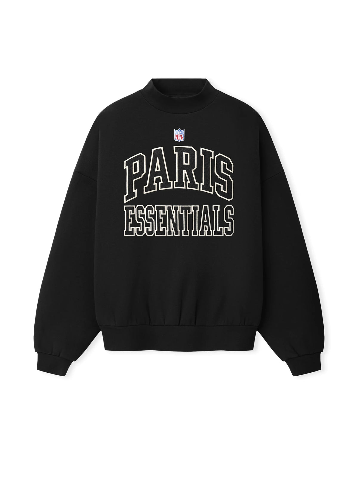 Fear of God Essentials NFL Paris Boxy Crewneck Vintage Black