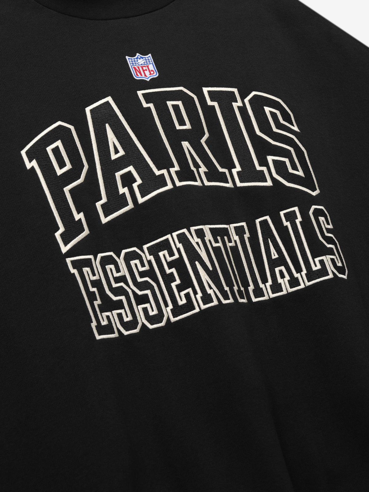 Fear of God Essentials NFL Paris Boxy Crewneck Vintage Black