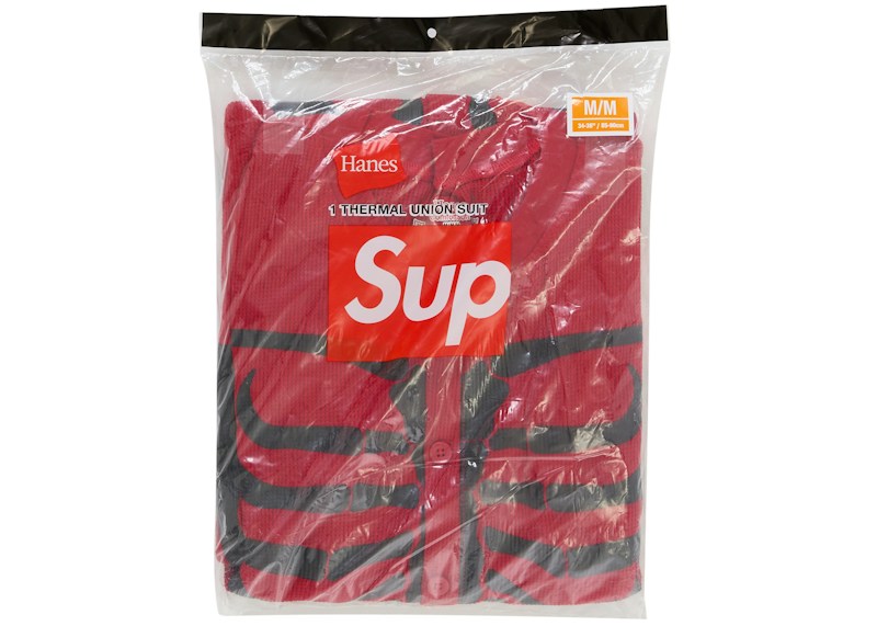 Supreme x Hanes Bones Thermal Union Suit (1 Pack) Red