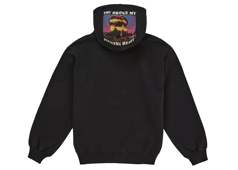 Supreme Heart Hooded Sweatshirt Black