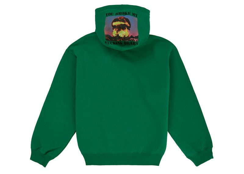 Supreme Heart Hooded Sweatshirt Green