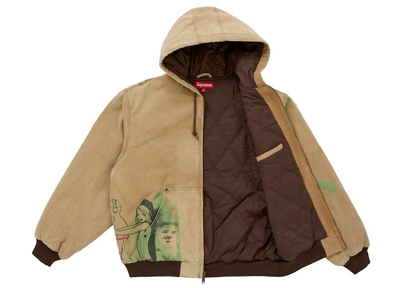 Supreme x Rita Ackermann Hooded Work Jacket Tan