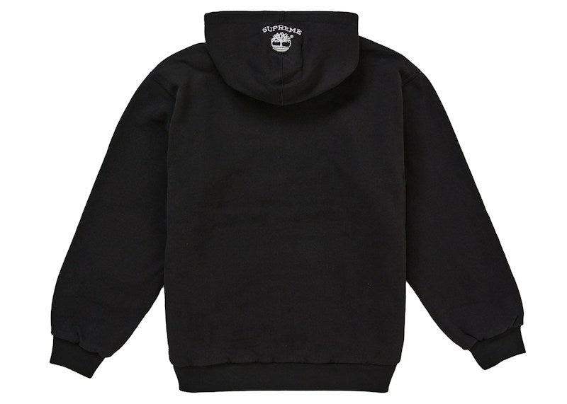 Supreme x Timberland Thermal Lined Zip Up Hooded Sweatshirt Black