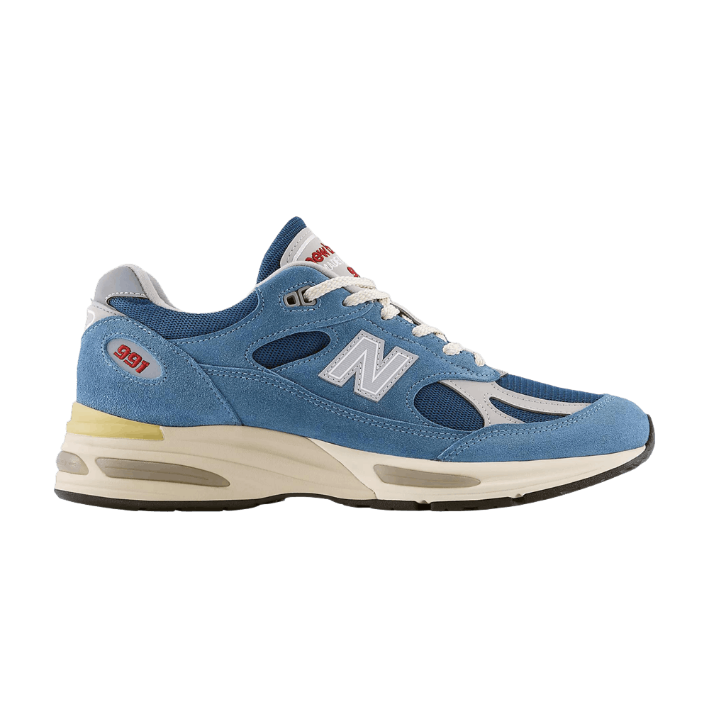 New Balance 991v2 Made in UK Vintage Sports Bluesteel