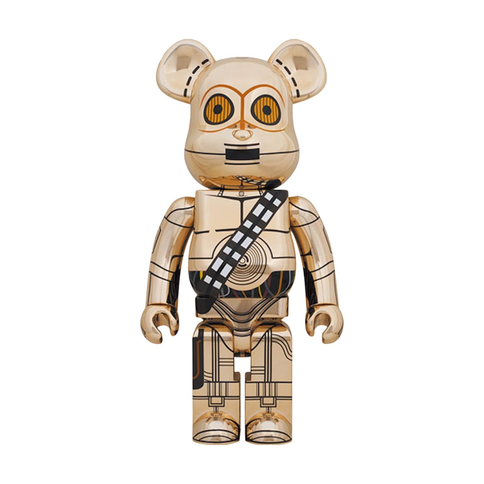 BE@RBRICK Star Wars C-3PO Rise of Skywalker Gold Chrome 1000% front