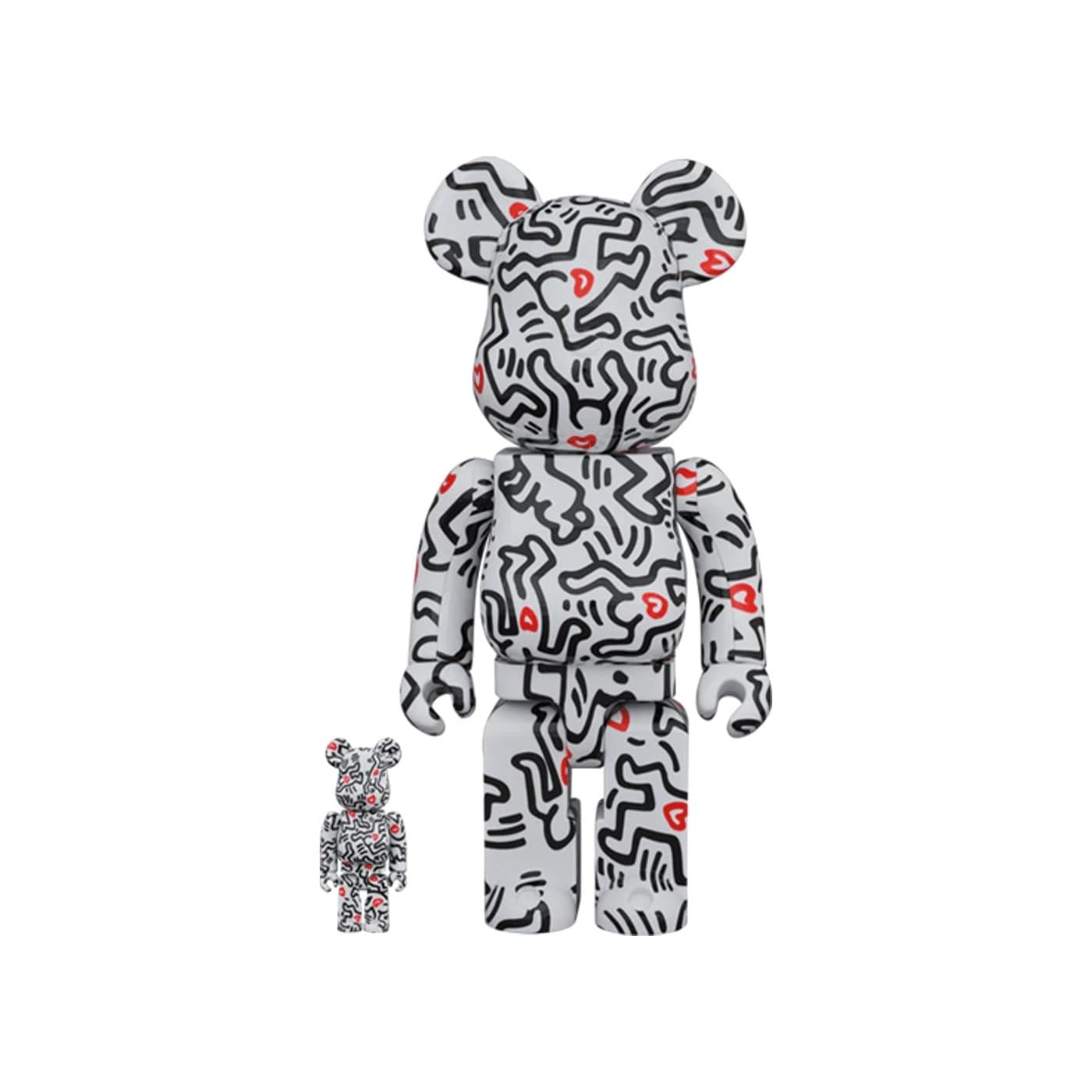 Bearbrick Keith Haring 8 100% & 400% Set - Im Your Wardrobe