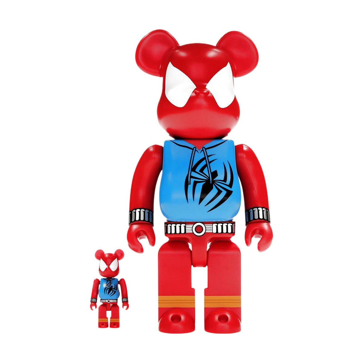 BE@RBRICK Marvel Scarlet Spider 100% & 400% Set front