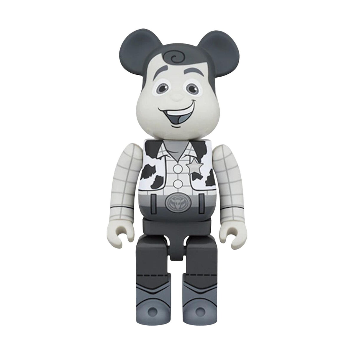 BE@RBRICK Toy Story Woody Black & White 1000% front