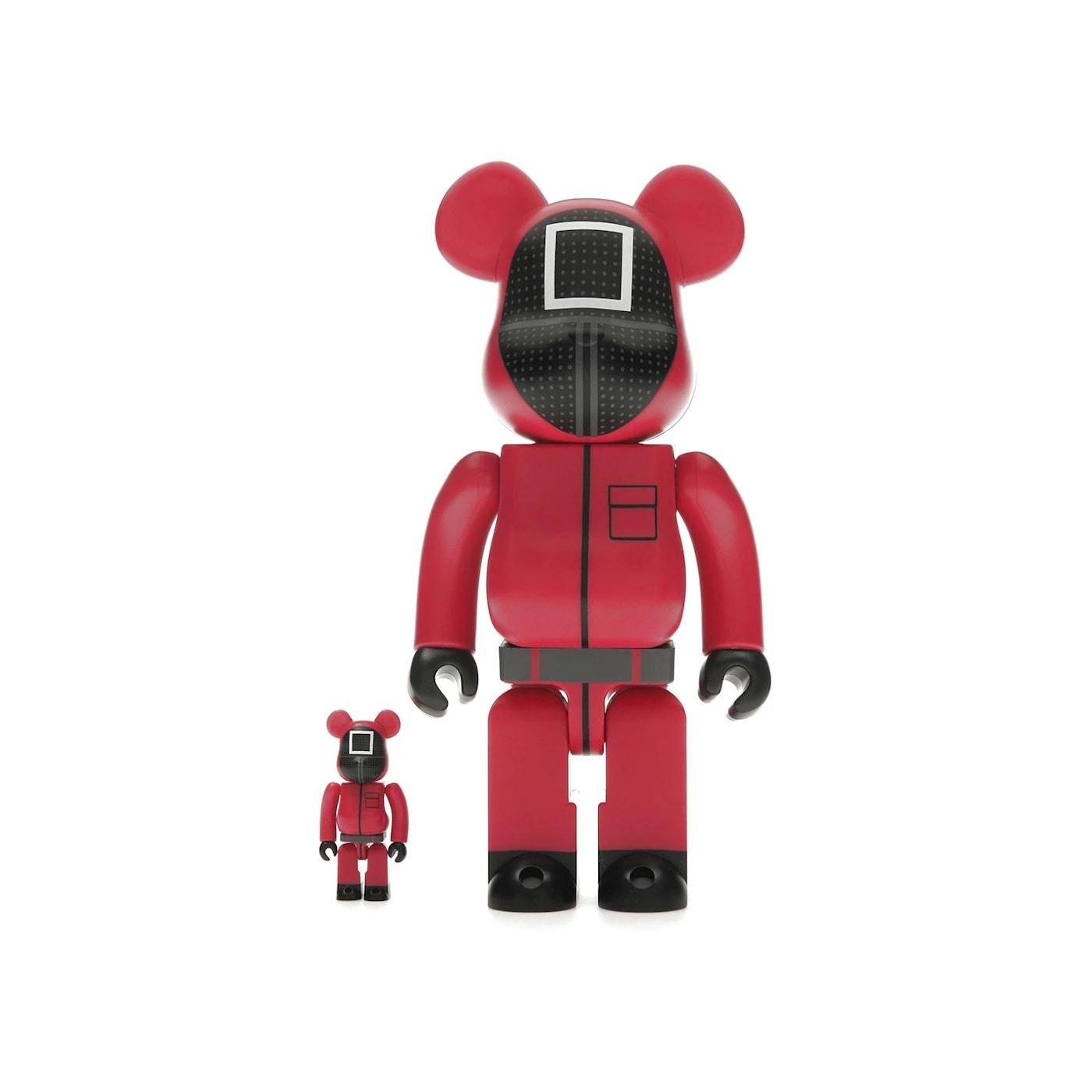 Bearbrick x Squid Game Guard (Square) 100% & 400% Set - Im Your Wardrobe