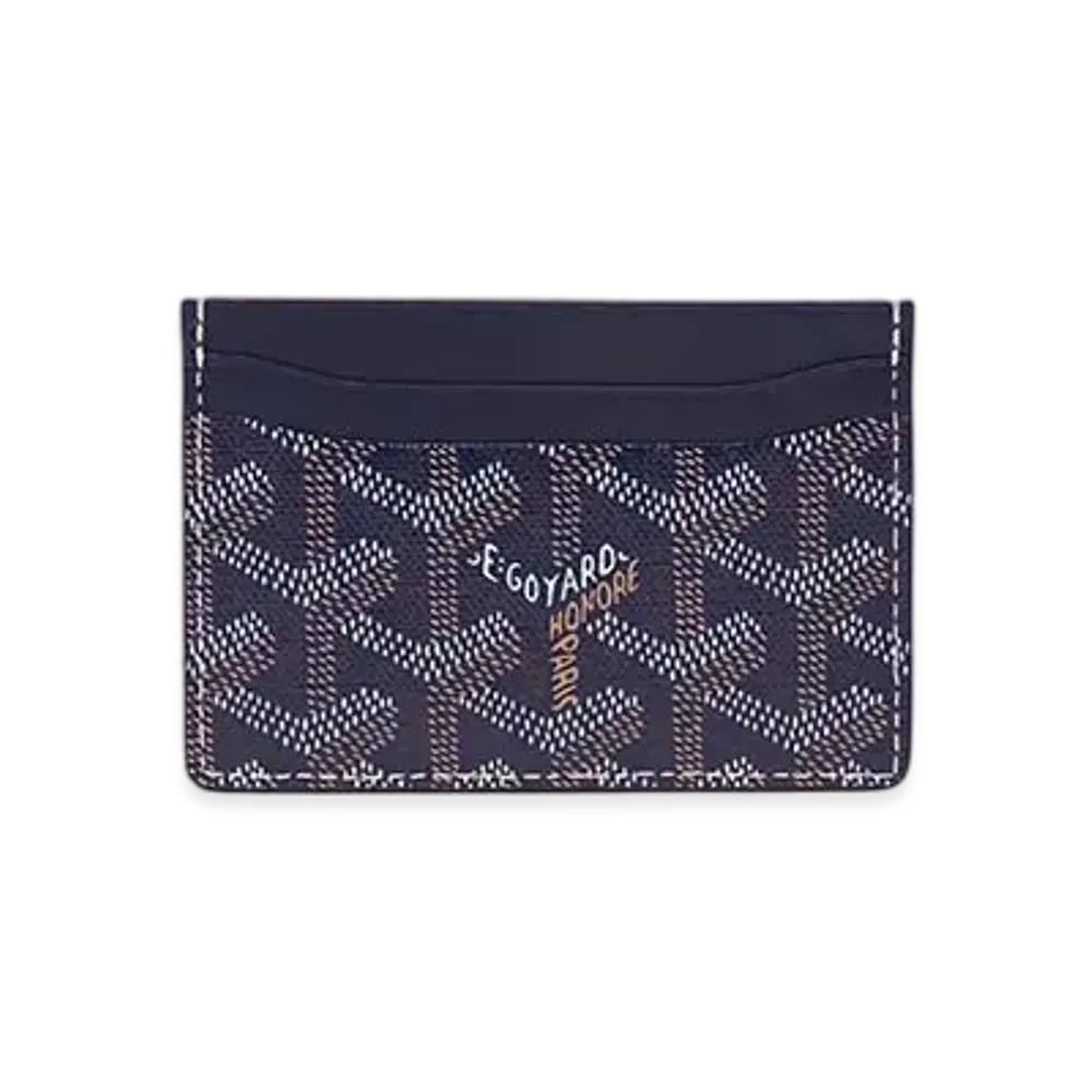 Goyard Saint Sulpice Card Holder Navy Blue - Im Your Wardrobe