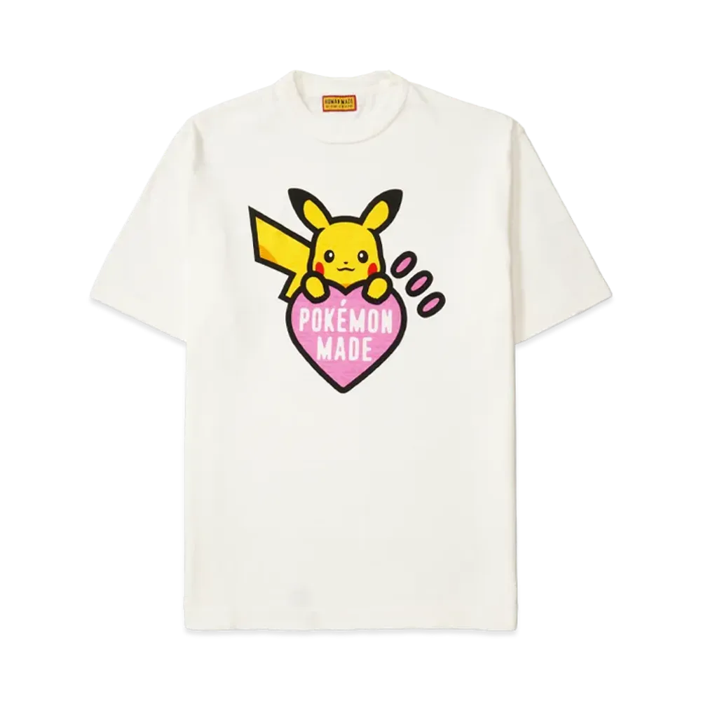 Human Made x Pokemon Graphic T-Shirt Pikachu Harajuku White