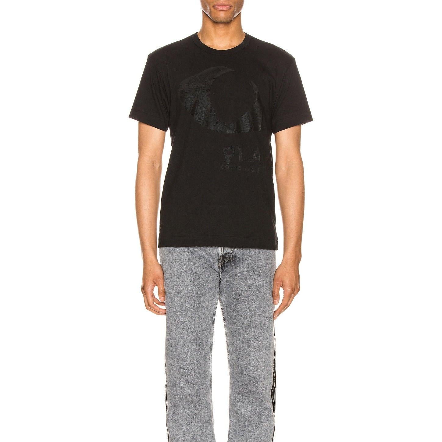 Comme des Garcons PLAY Printed Eye Cotton Tee Black - Im Your Wardrobe