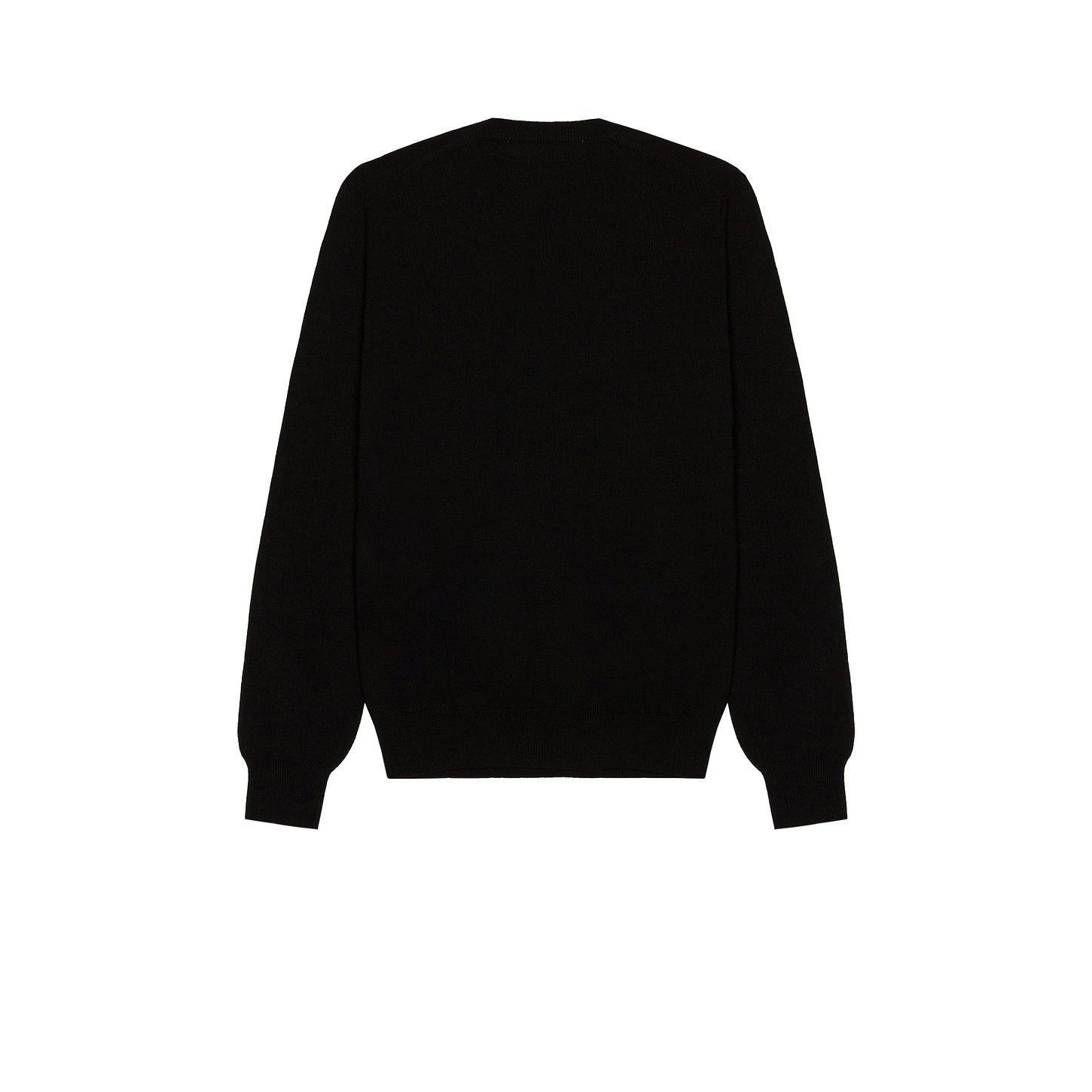 Comme des Garcons PLAY V-Neck Pullover Black - Im Your Wardrobe