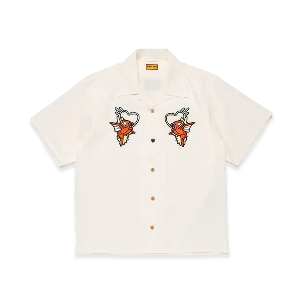 Human Made x Pokemon Magikarp Aloha Shirt White
