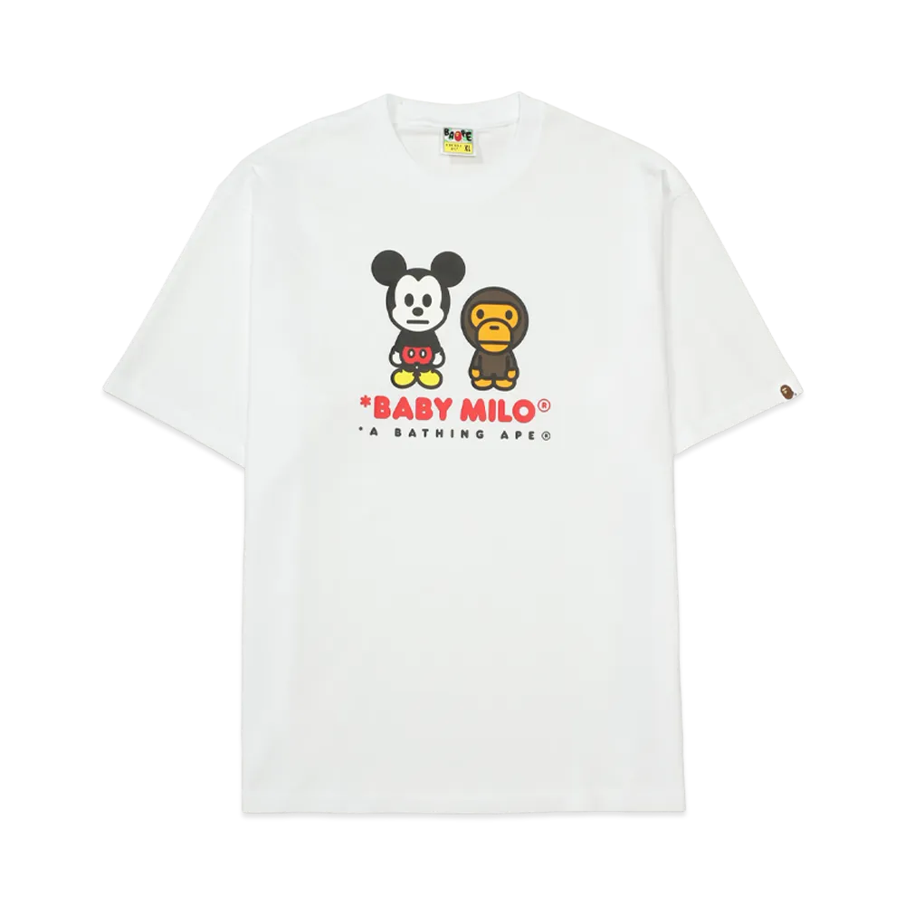 A Bathing Ape x Disney Mickey Mouse Baby Milo Relaxed Fit Tee White