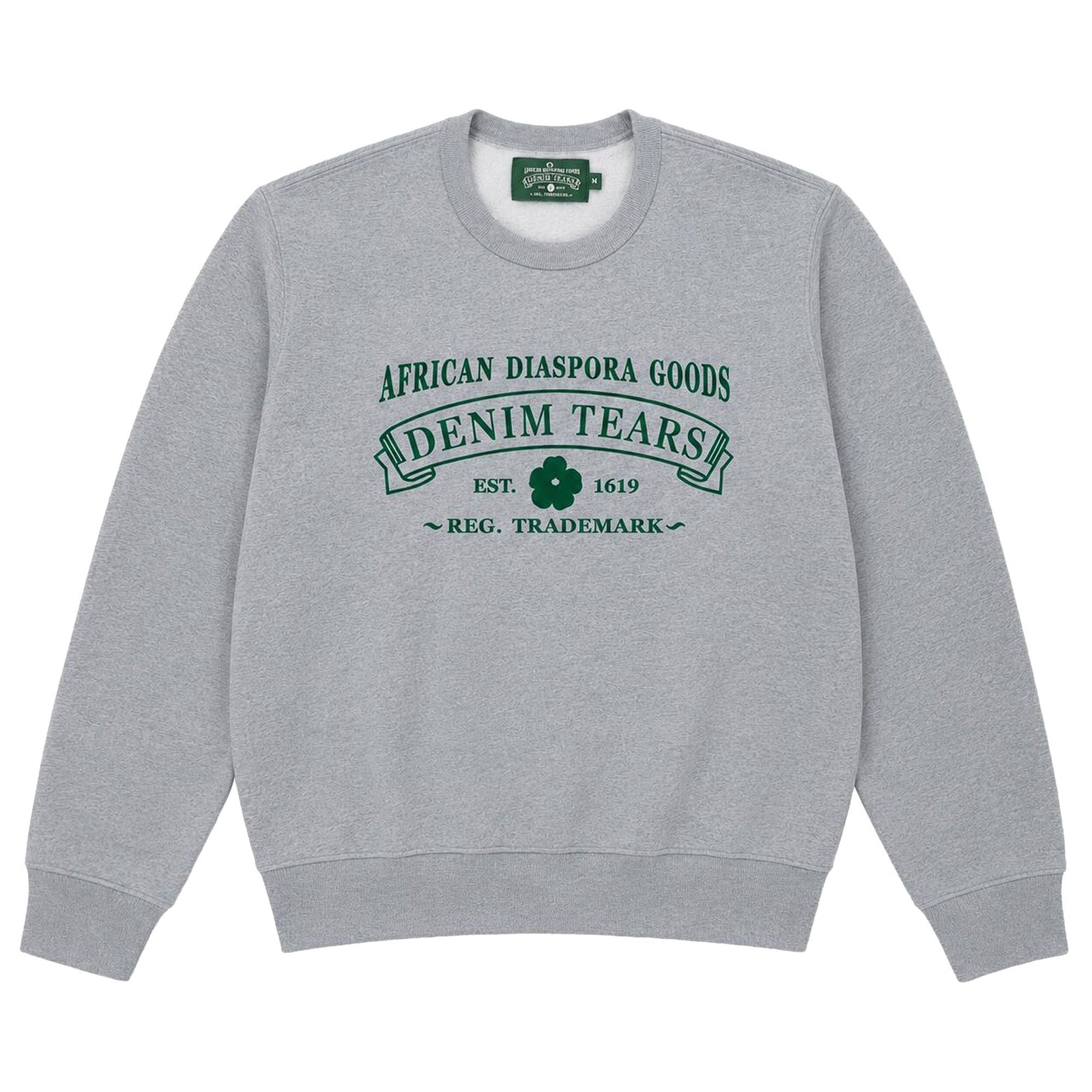 Denim Tears ADG Crewneck Grey/Green - Im Your Wardrobe