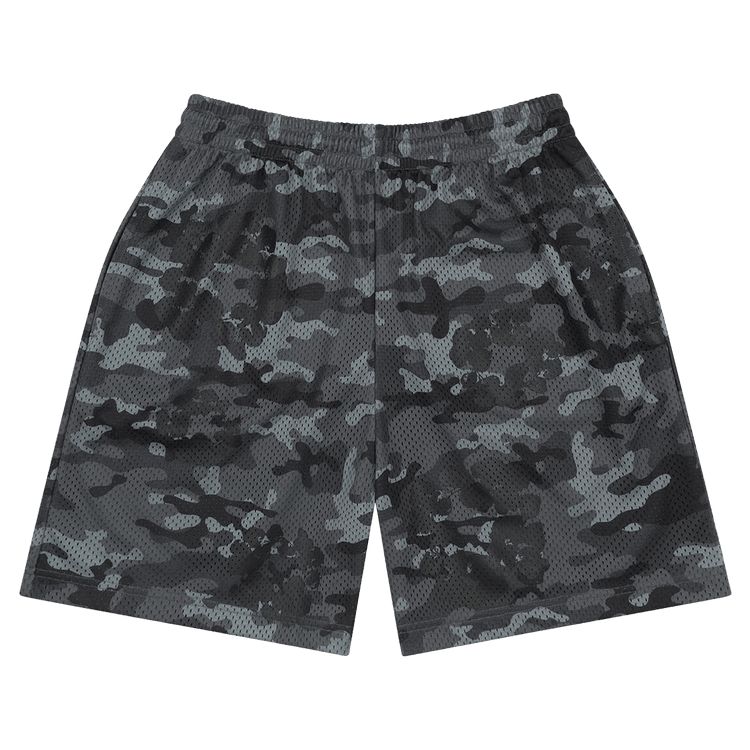 Denim Tears Camo Cotton Wreath Mesh Shorts Black - Im Your Wardrobe