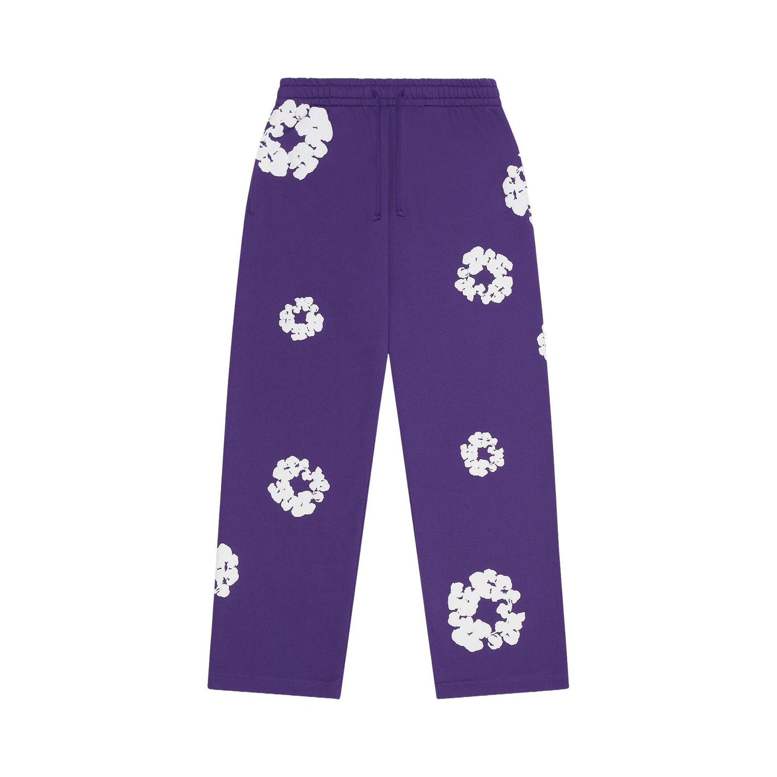 Denim Tears Cotton Wreath Baggy Sweatpants Purple - Im Your Wardrobe