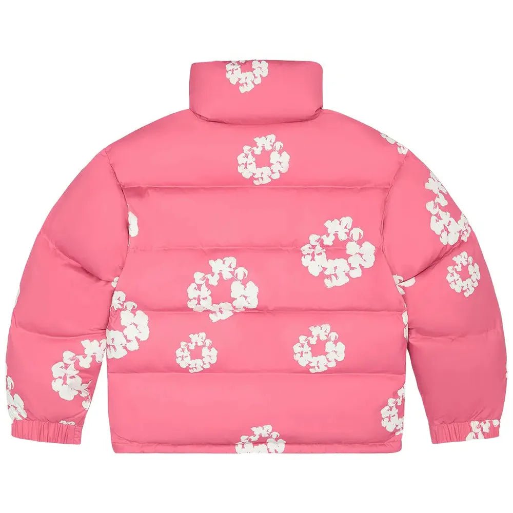 Denim Tears Cotton Wreath Puffer Jacket Pink - Im Your Wardrobe