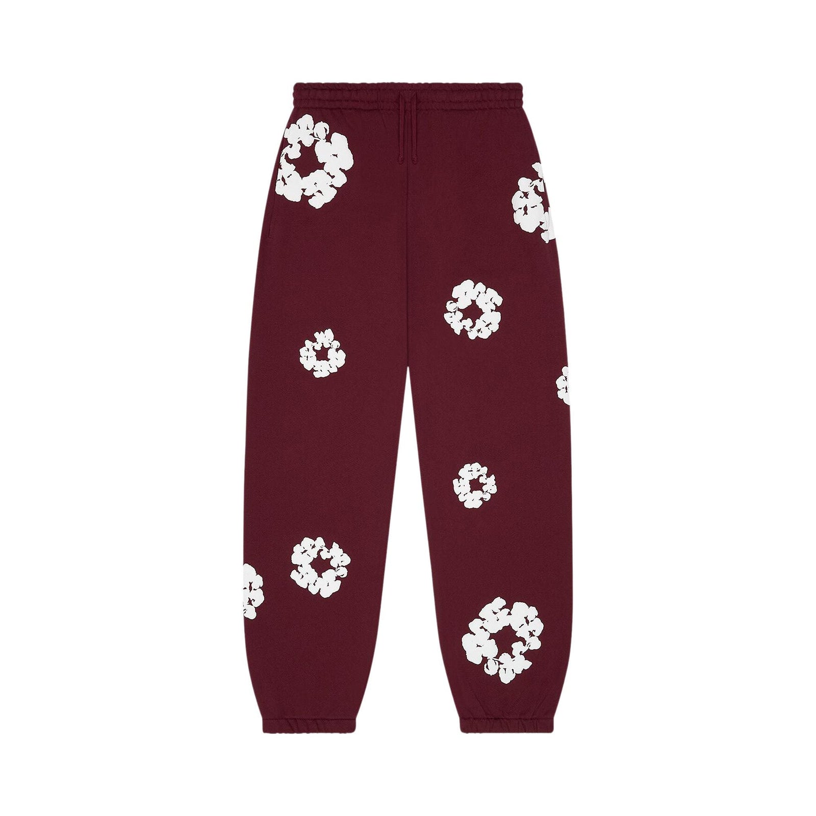Denim Tears Cotton Wreath Sweatpants Burgundy - Im Your Wardrobe
