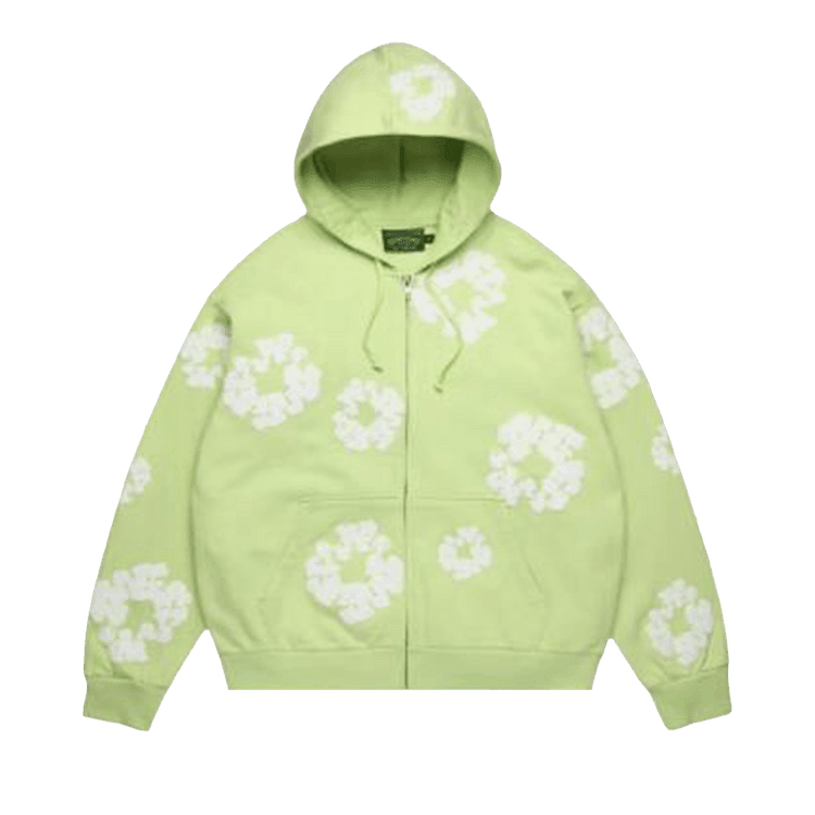 Denim Tears Cotton Wreath Zip Hoodie Mint - Im Your Wardrobe