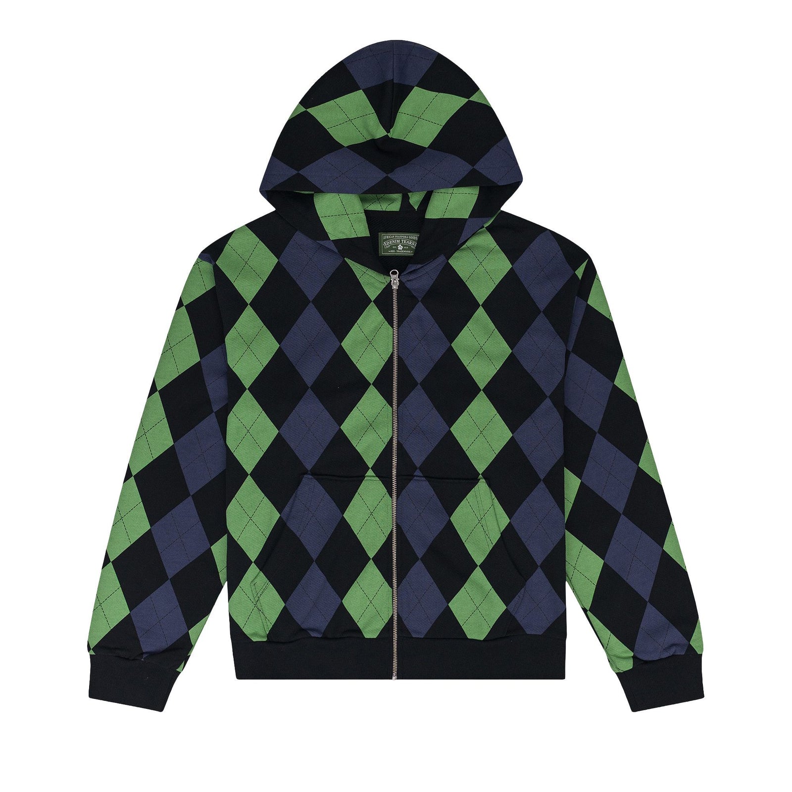 Denim Tears Intarsia Zip Hoodie Green - Im Your Wardrobe