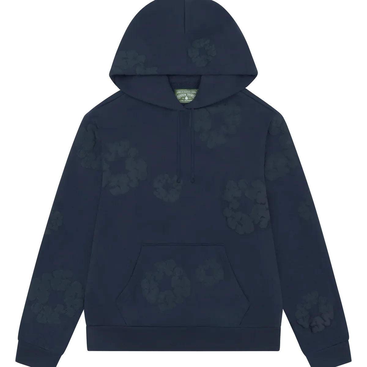 Denim Tears Mono Cotton Wreath Hoodie Navy - Im Your Wardrobe