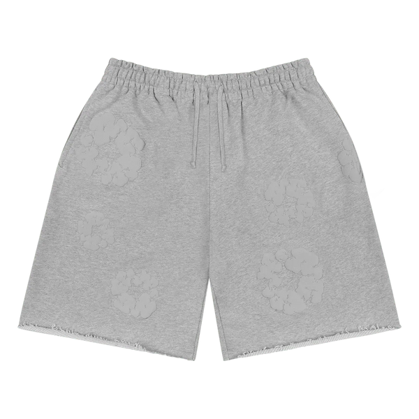 Denim Tears Mono Cotton Wreath Sweatshorts Grey - Im Your Wardrobe