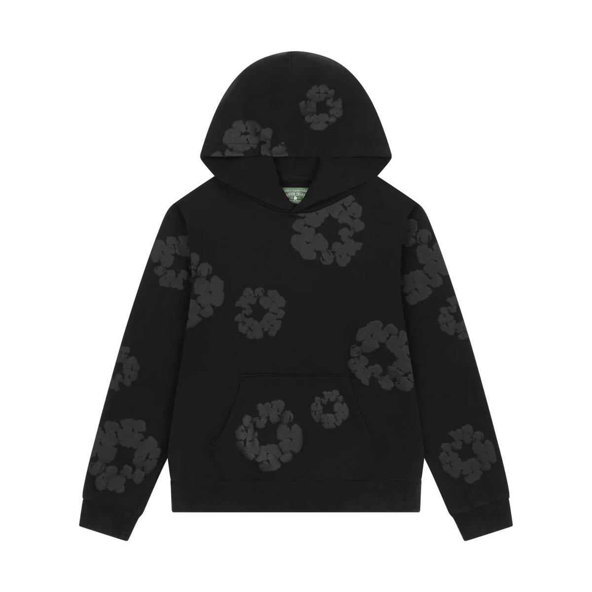 Denim Tears Mono Wreath Hoodie Black - Im Your Wardrobe