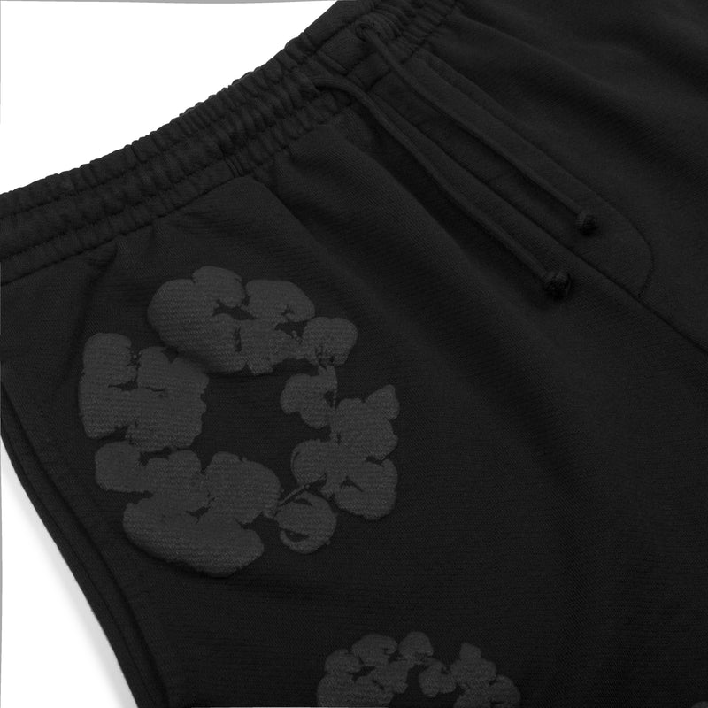 Denim Tears Mono Wreath Sweatpants Black - Im Your Wardrobe