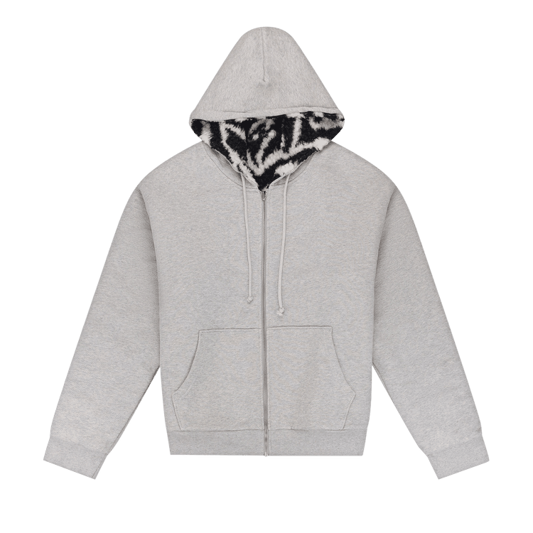 Denim Tears Multi Zebra Lined Hoodie Grey - Im Your Wardrobe