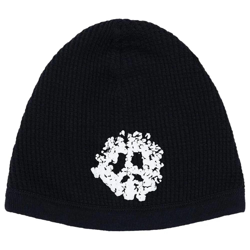 Denim Tears Peace Wreath Waffle Beanie Black - Im Your Wardrobe