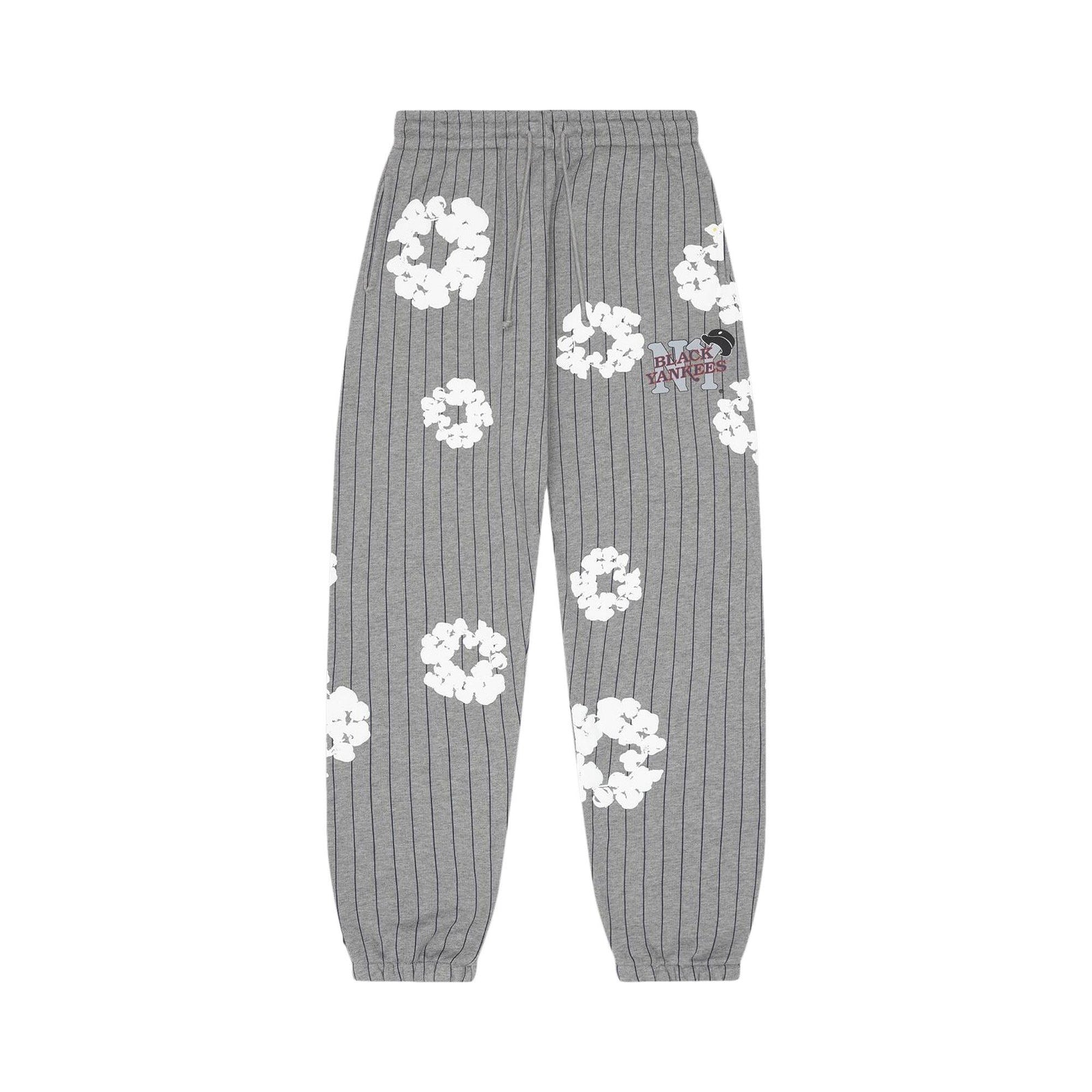 Denim Tears Pinstripe Wreath Sweatpants Grey - Im Your Wardrobe