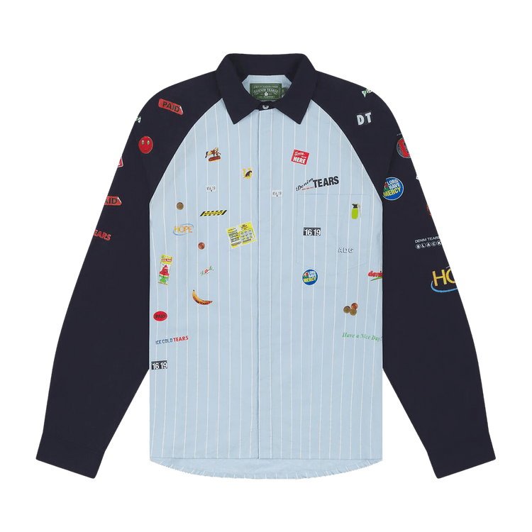 Denim Tears Sweet Corner Delivery Shirt Blue - Im Your Wardrobe