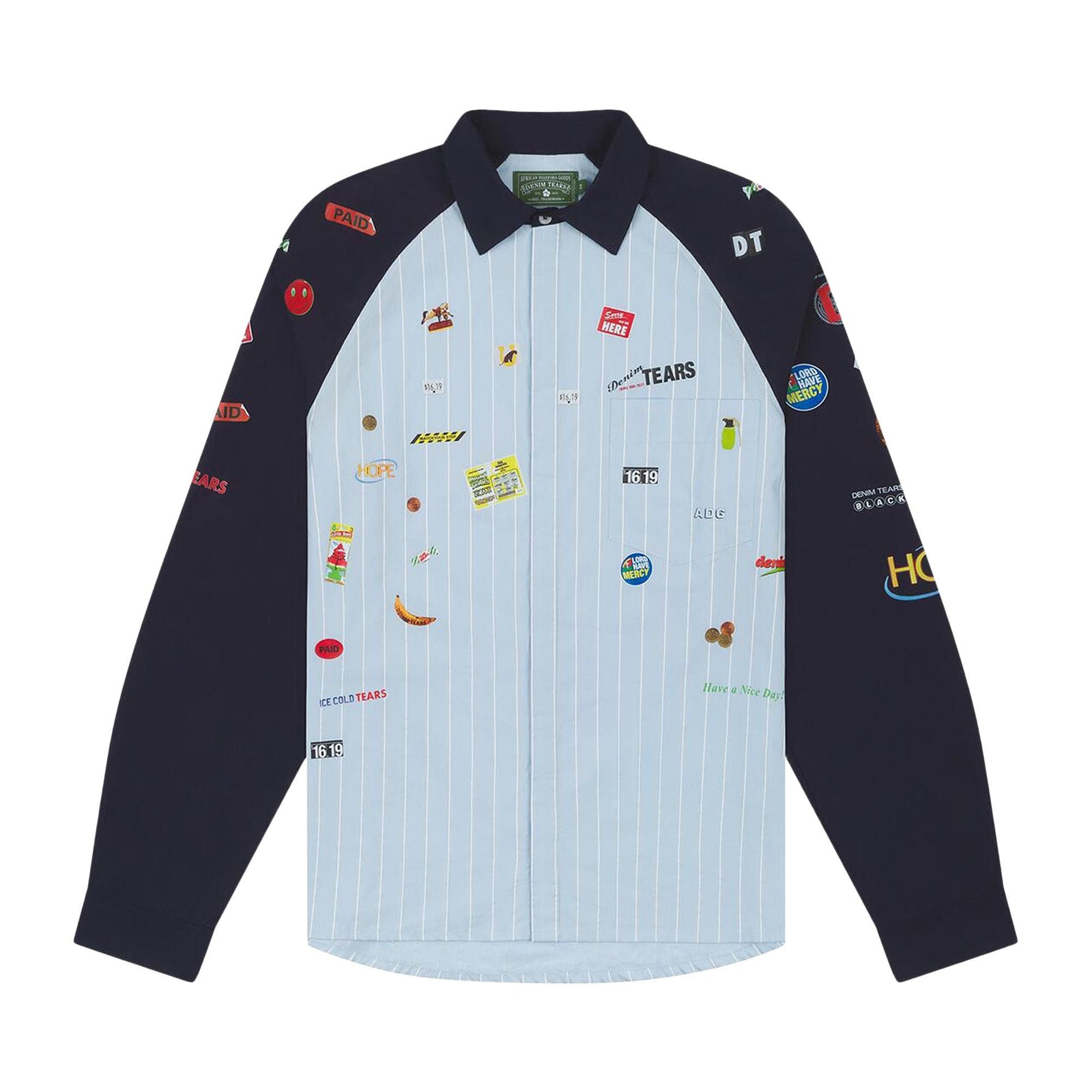 Denim Tears Sweet Corner Delivery Shirt Blue - Im Your Wardrobe