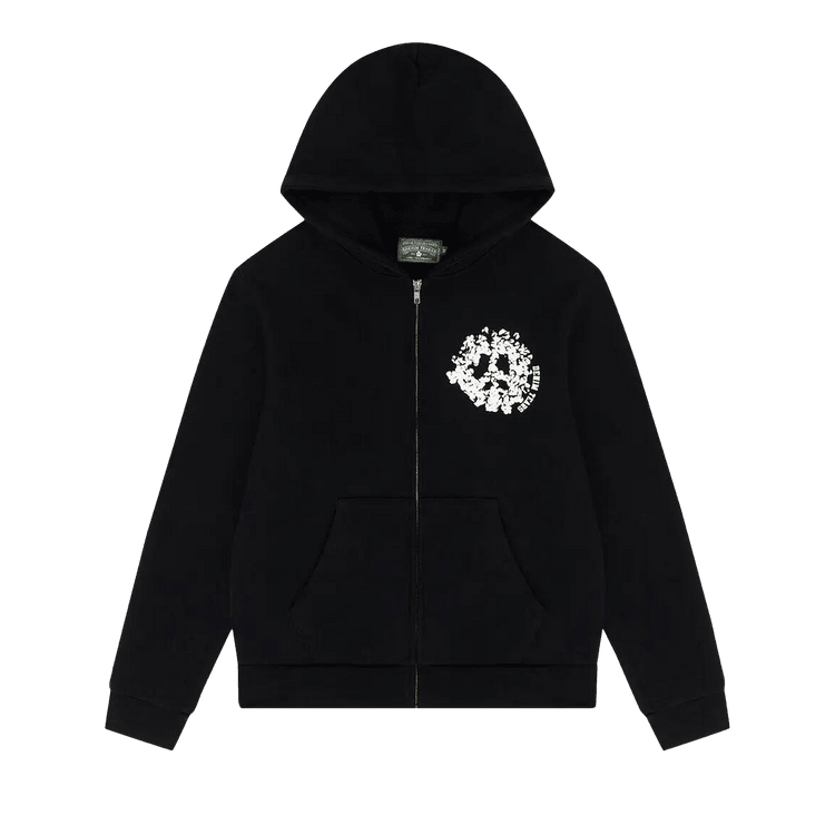 Denim Tears University Zip Hoodie Black/White - Im Your Wardrobe