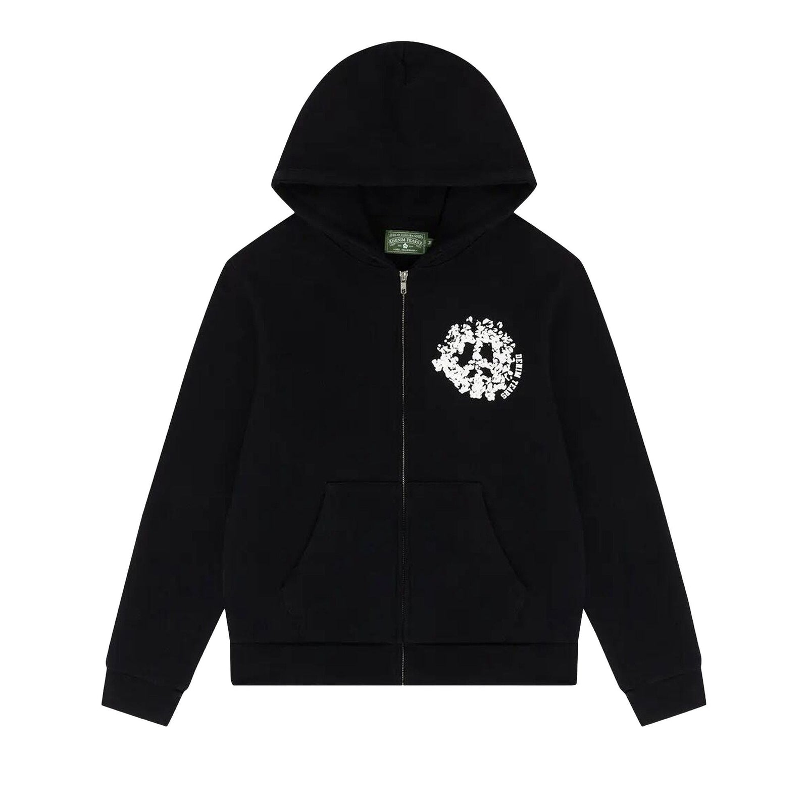 Denim Tears University Zip Hoodie Black/White - Im Your Wardrobe