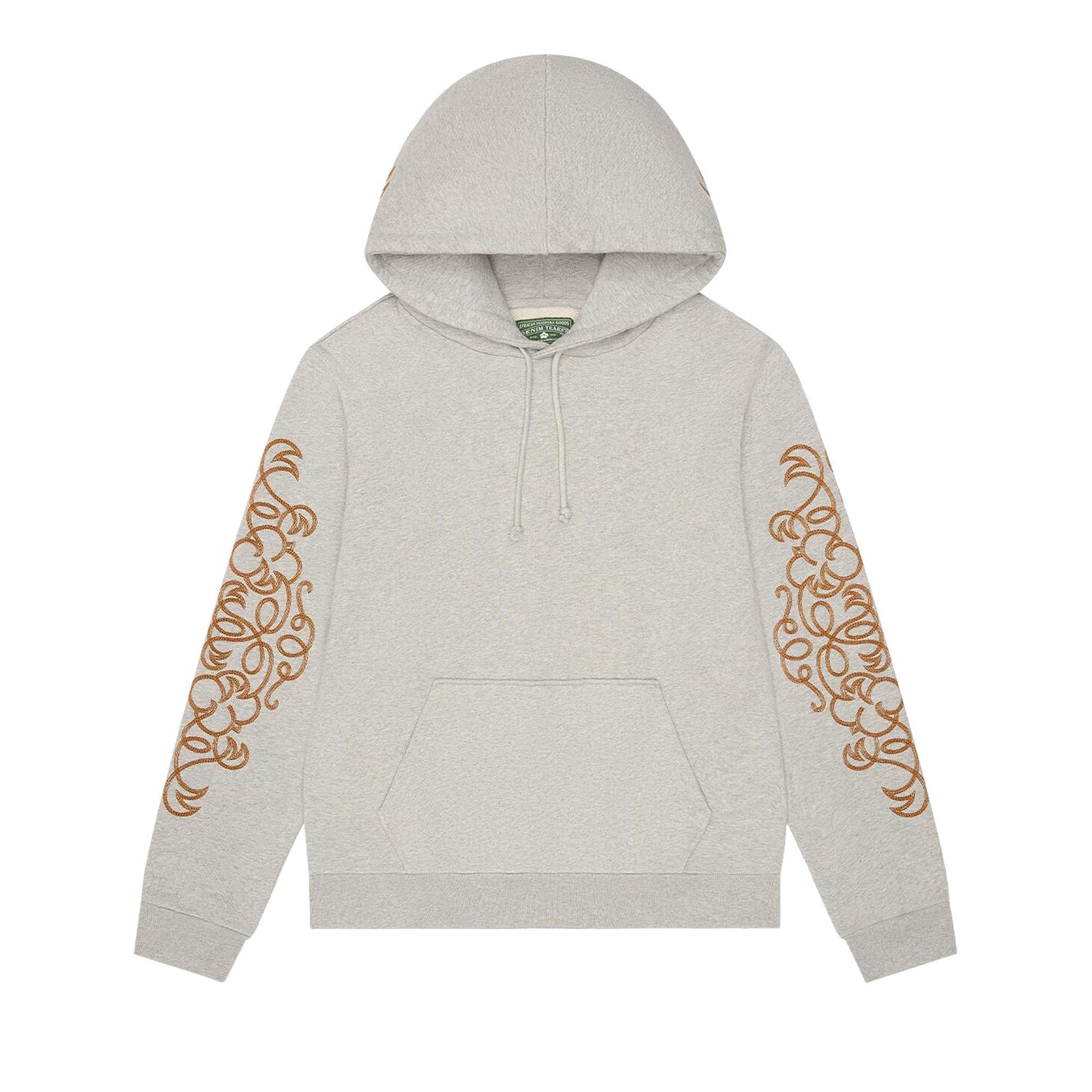 Denim Tears Western Embroidered Hoodie Grey - Im Your Wardrobe