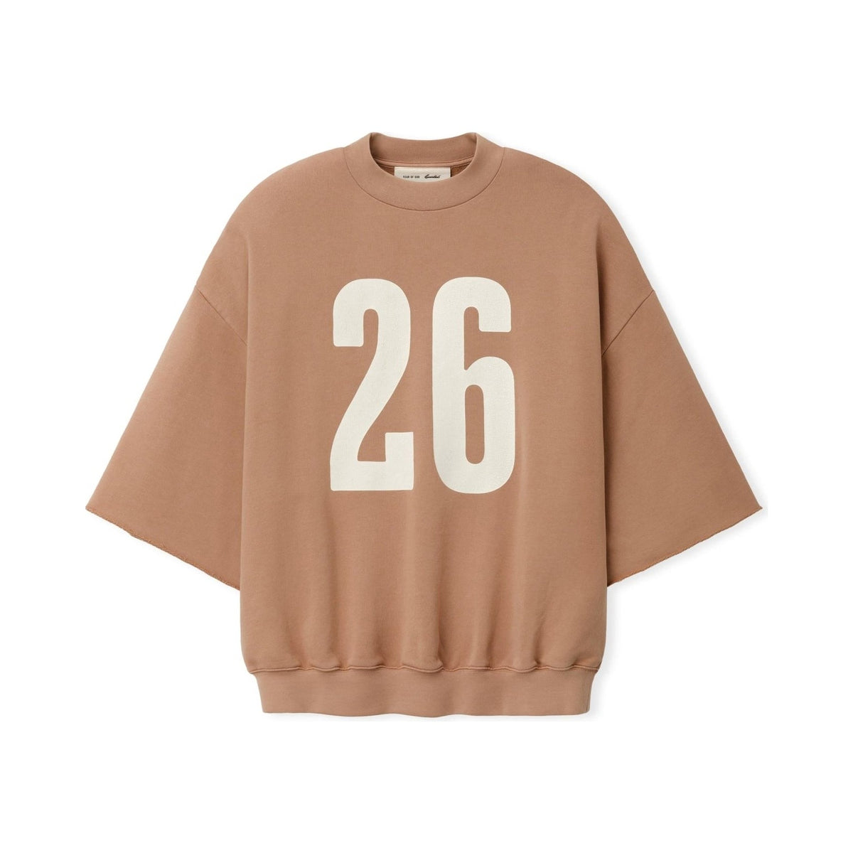 Fear of God Essentials 3/4 Sleeve Crewneck Washed Ginger - Im Your Wardrobe