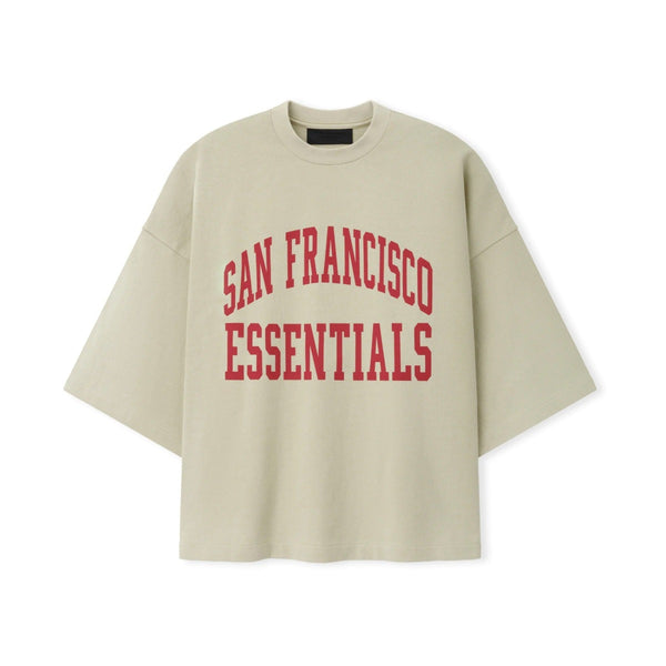 Fear of God Essentials 49ers Merch Tee Sandstone