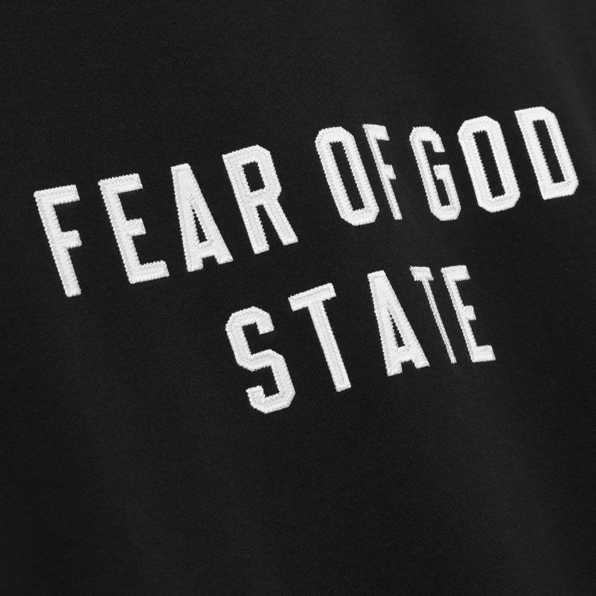 Fear of God Essentials 90's Fleece Crewneck Jet Black - Im Your Wardrobe