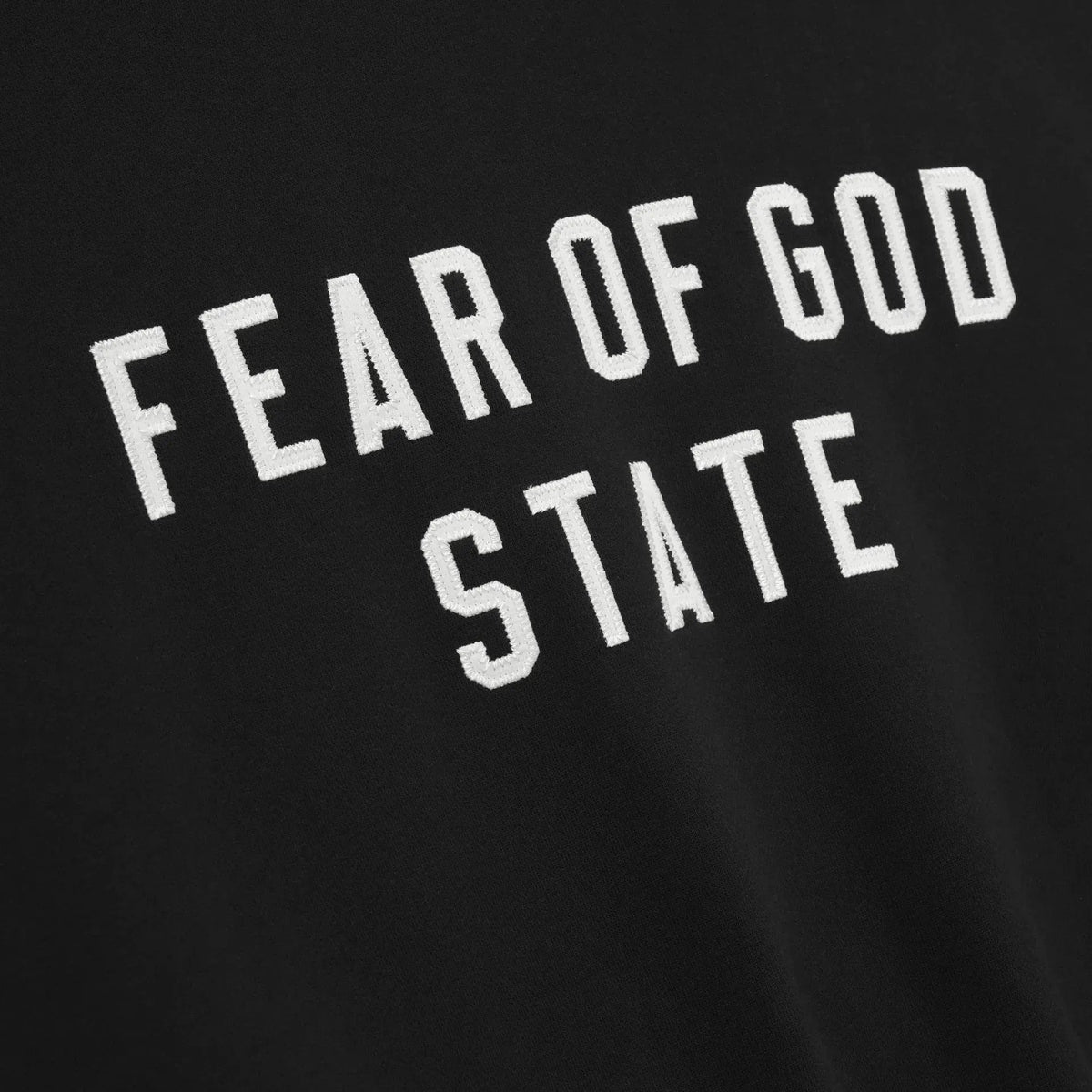 Fear of God Essentials 90's Fleece Hoodie Jet Black - Im Your Wardrobe