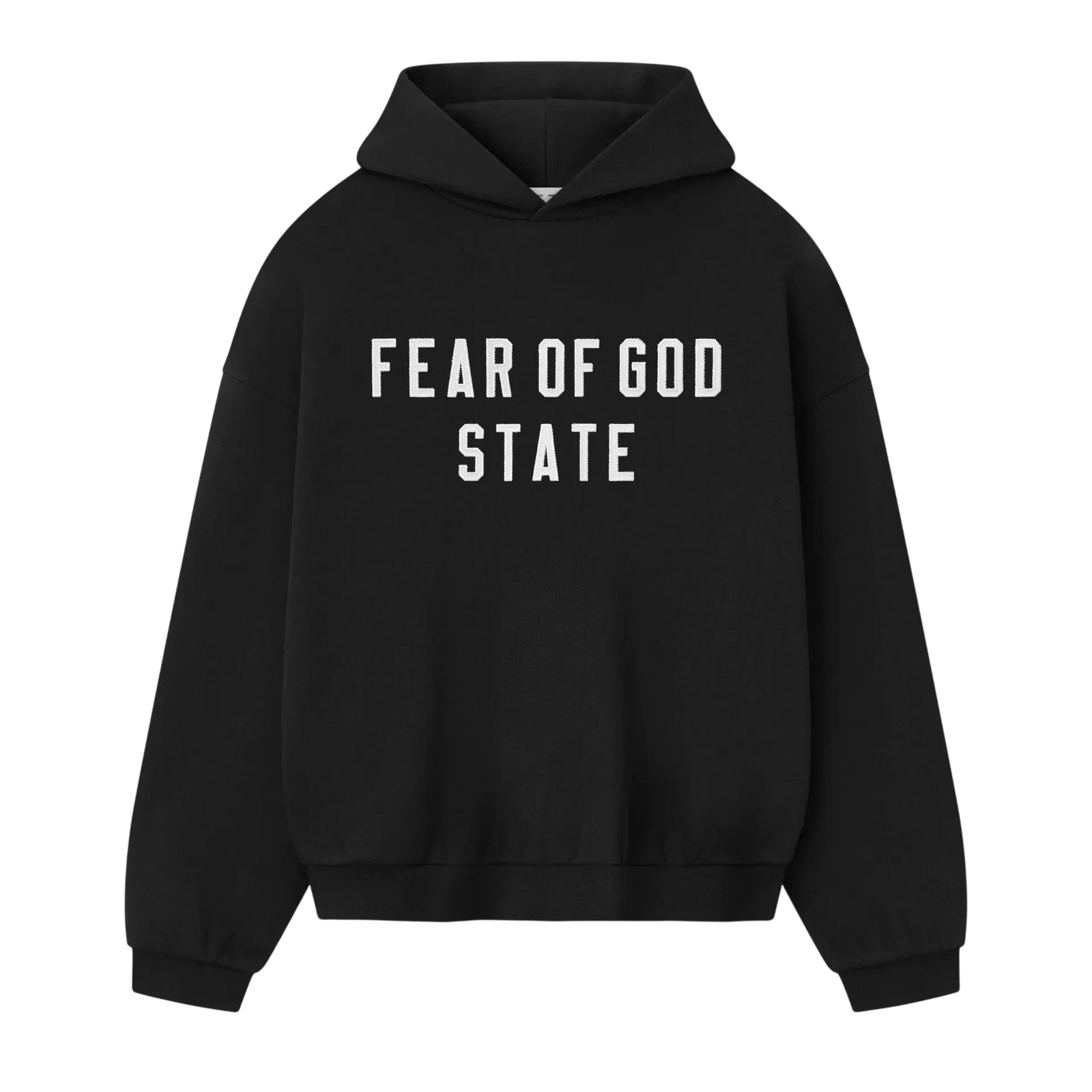 Fear of God Essentials 90's Fleece Hoodie Jet Black - Im Your Wardrobe