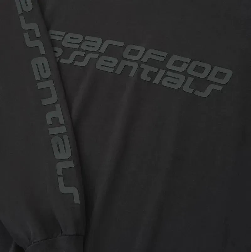 Fear of God Essentials 90's Long Sleeve Tee Vintage Black - Im Your Wardrobe
