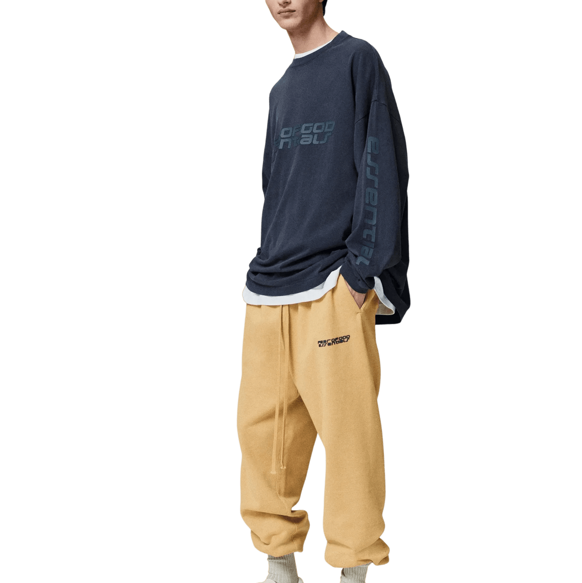 Fear of God Essentials 90's Long Sleeve Tee Vintage Black - Im Your Wardrobe