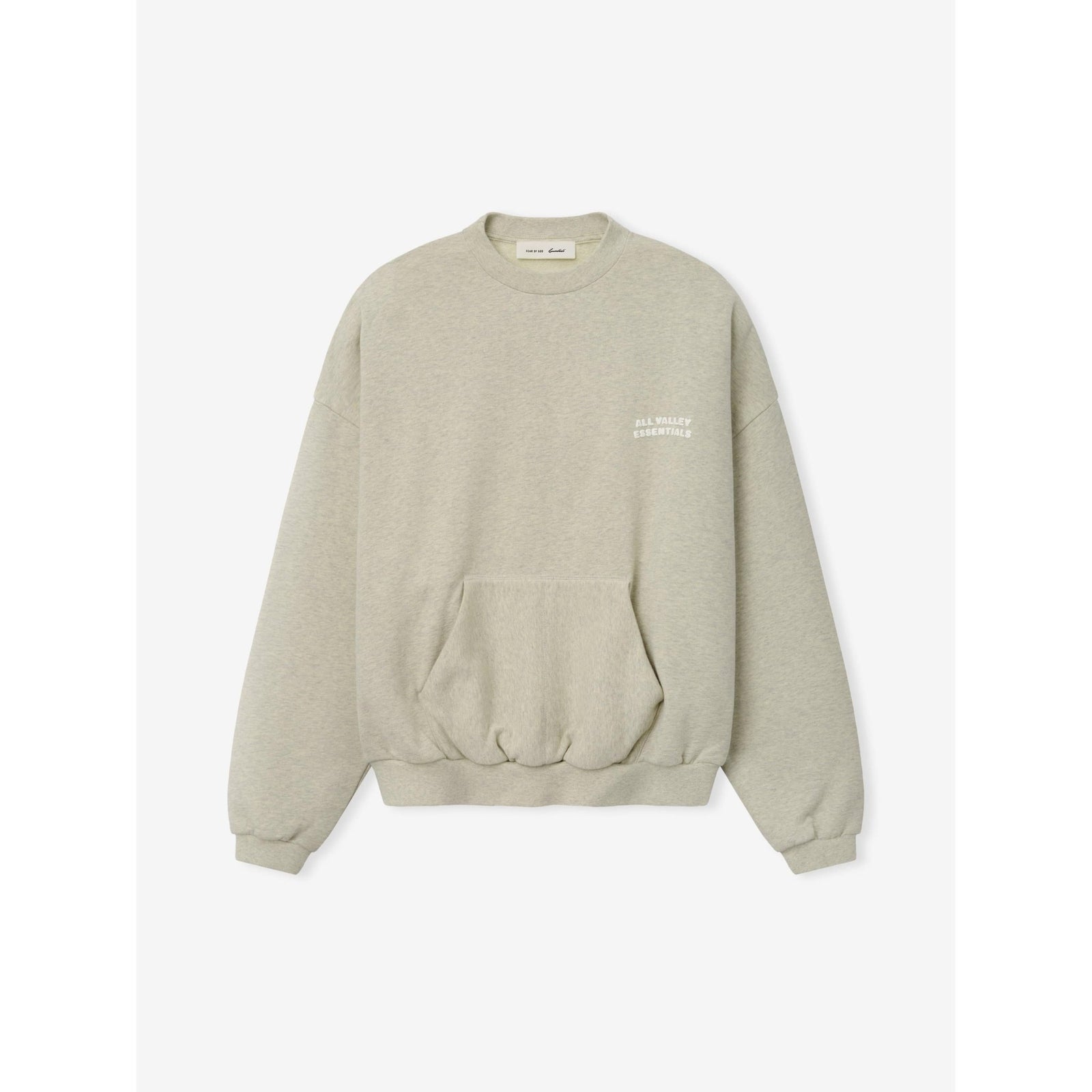 Fear of God Essentials 90s Sweatshirt Washed Vanilla Heather - Im Your Wardrobe