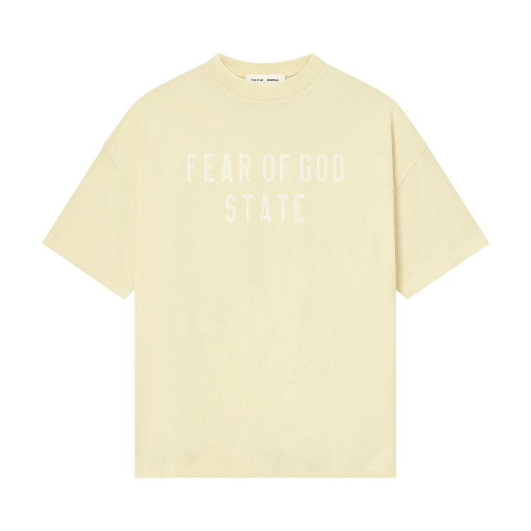 Fear of God Essentials 90s Tee Garden Yellow (FW25) - Im Your Wardrobe