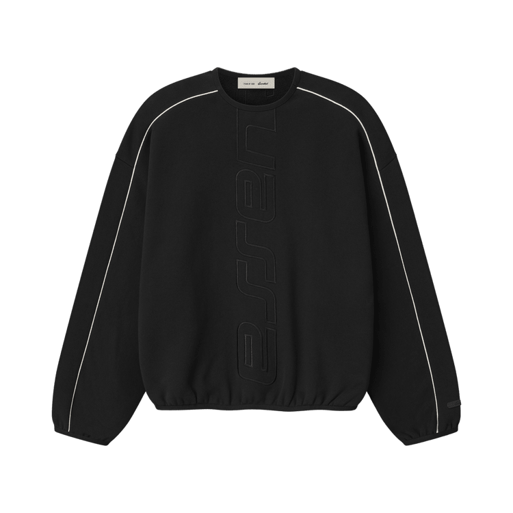 Fear of God Essentials Active Trace Modern Crewneck Sweatshirt Vintage Black (SS26) - Im Your Wardrobe